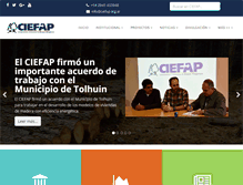 Tablet Screenshot of ciefap.org.ar